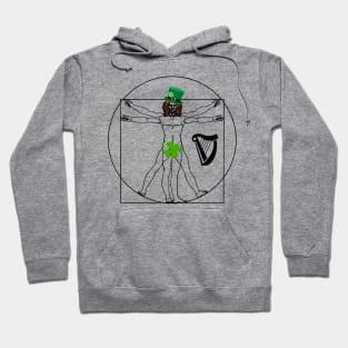 Irish Vitruvian - st Patrick's Day Hoodie